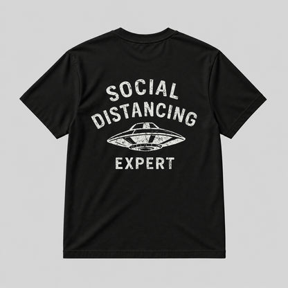 SOCIAL DISTANCING EXPERT  BLACK
