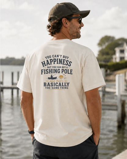 HAPPINESS FISHING POLE T-SHIRT