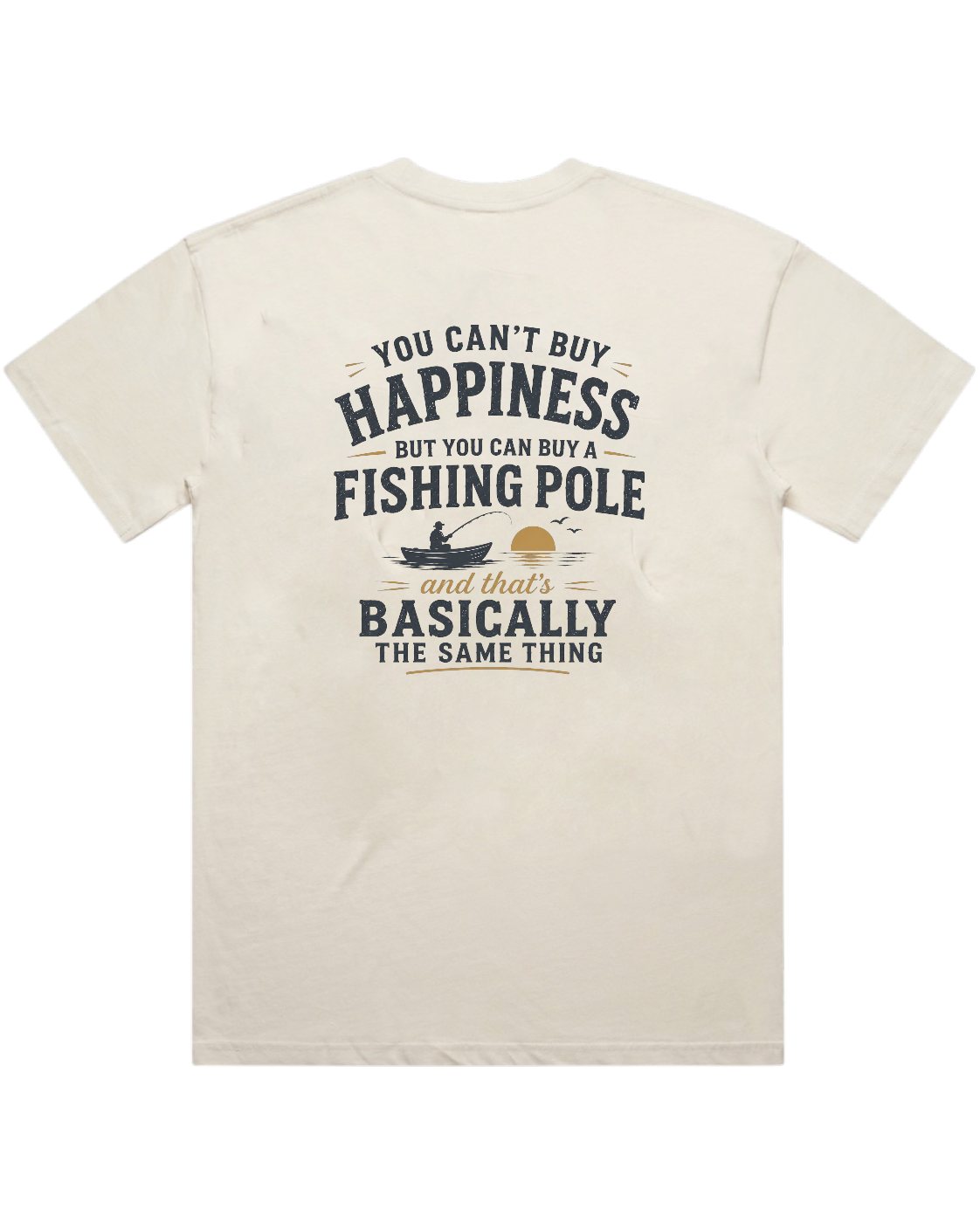 HAPPINESS FISHING POLE T-SHIRT