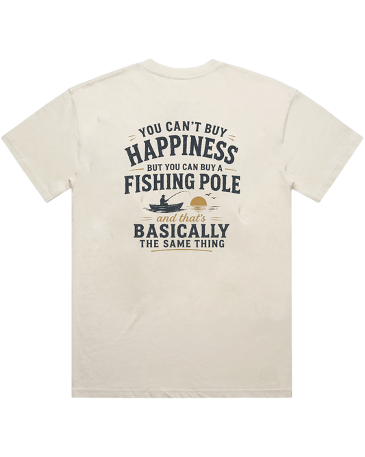 HAPPINESS FISHING POLE T-SHIRT