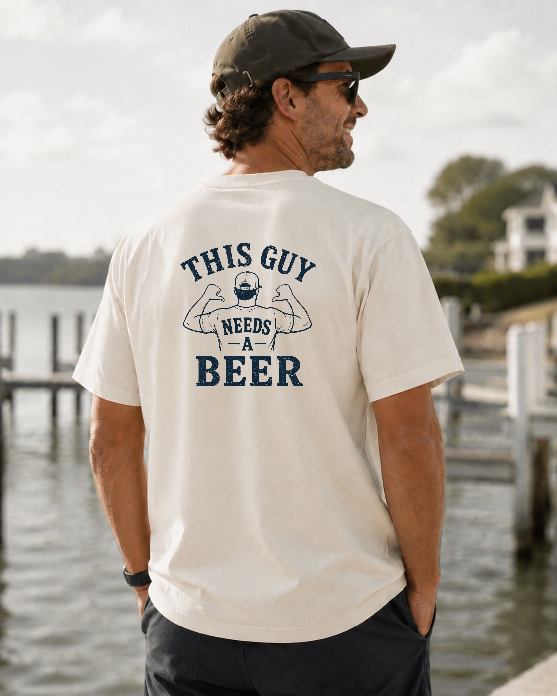 THIS GUY NEEDS A BEER T-SHIRT
